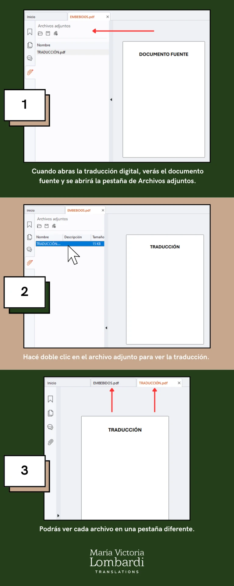 Paso a paso para abrir archivos embebidos